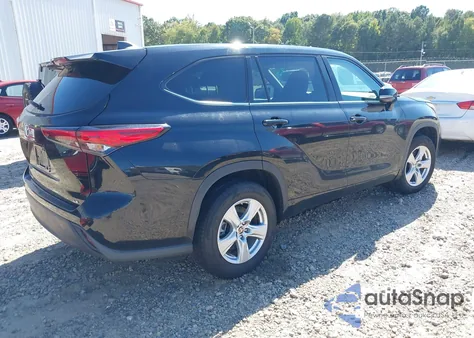 2022 Toyota Highlander Le z USA, uszkodzony, nr VIN 5TDZZRAHXNS541065